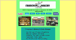 Desktop Screenshot of franciscosbakery.com