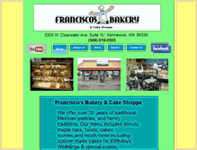 Tablet Screenshot of franciscosbakery.com